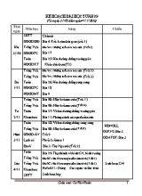 Kế hoạch bài học tuần 9 lớp 4 - Năm học 2016-2017 - Lê Văn Hoàn